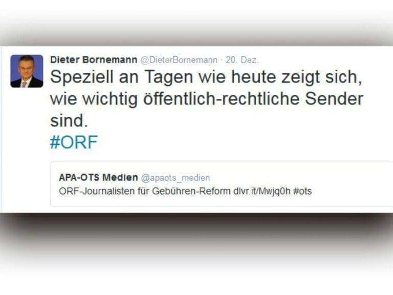 ORF-Mann nützt Berlin-Terror für Eigenwerbung — Bild: Screenshot Twitter