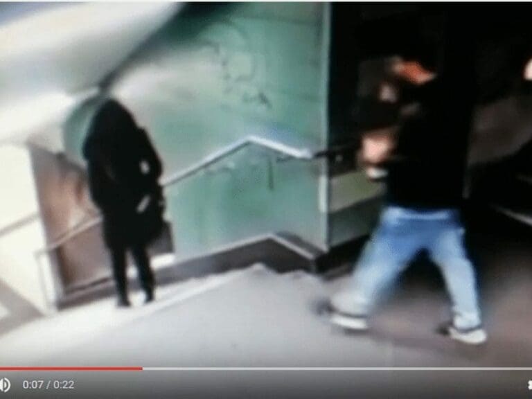 Berlin: Migrant tritt Frau U-Bahnstiege hinunter — Bild: Screenshot / YouTube anonymousnews.ru