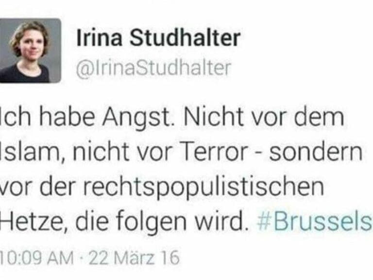 Junge Grüne hat Angst vor "rechter Hetze" — Bild: Screenshot Irina Studhalter