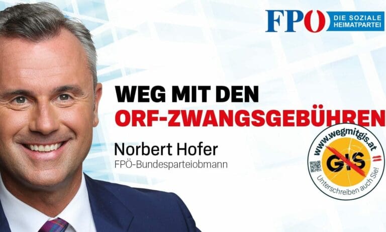 FPÖ startet Petition gegen GIS — www.wegmitgis.at
