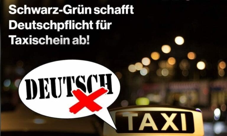 Grüne schaffen Deutschpflicht für Lenker ab — FPÖ