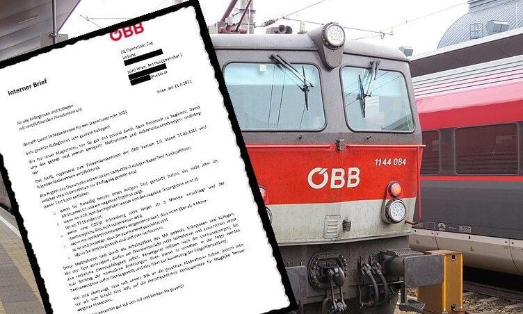 ÖBB-Lok und Brief