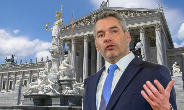 Karl Nehammer / Parlament — Gryffindor / Wikimedia CC BY-SA 3.0 und BMI / Makowecz