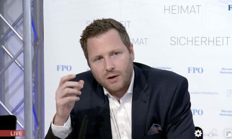 Michael Schnedlitz — Screenshot / FPÖ TV