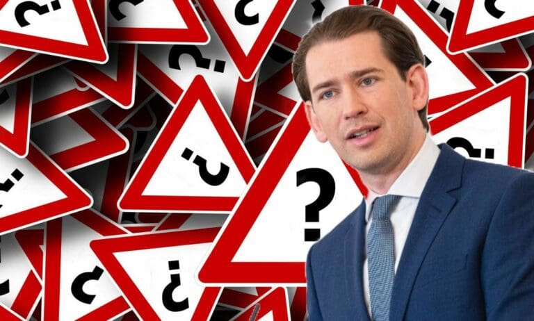 Sebastian Kurz und Fragezeichen — BKA / Florian Schrötter und geralt / pixabay.com