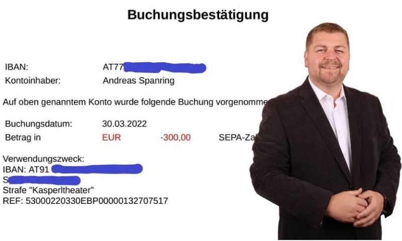 Andreas Spangring / Bank-Buchung