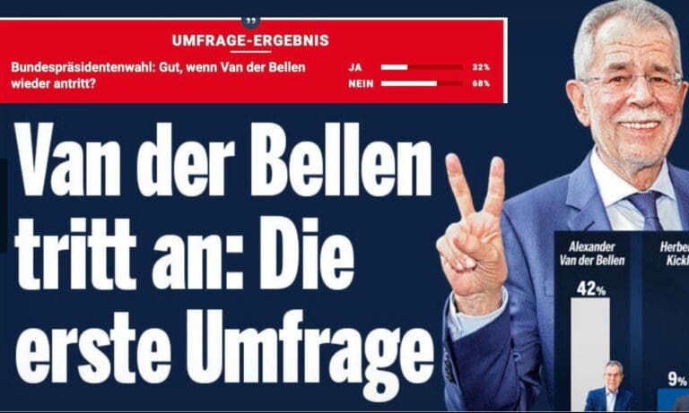 Kronen Zeitung / oe24 / Bundespräsidentenwahl — Screenshot / Kronen Zeitung / oe24