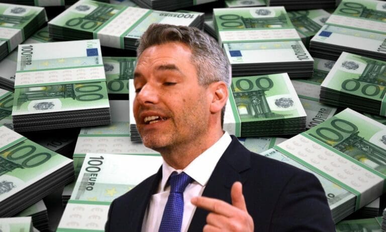 Karl Nehammer / Geld — unzensuriert bzw. selensergen / depositphotos