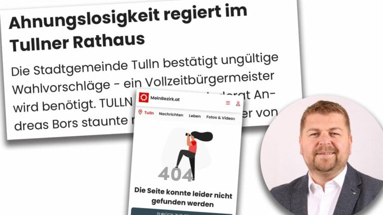 ÖVP-kritischen Artikel gelöscht — z. V. g.