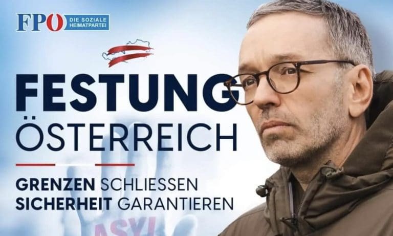 Plakat mit Herbert Kickl — FPÖ