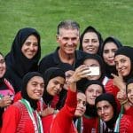 Fußballerinnen mit Hijab