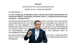August Wöginger und U-Ausschuss-Antrag