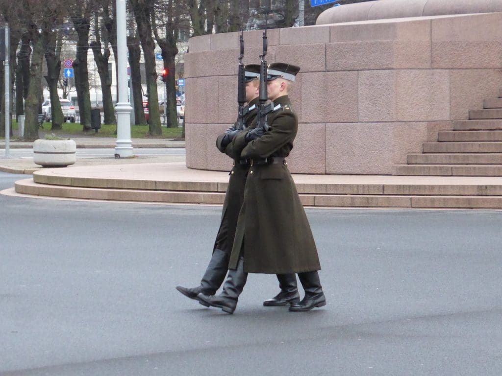 Soldaten in Lettland