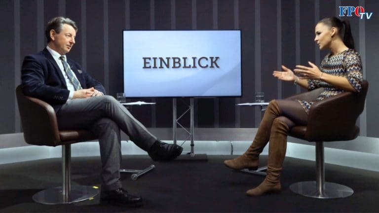 FPÖ TV, Nobert Nemeth und Lisa Gubik. — Screenshot / FPÖ TV