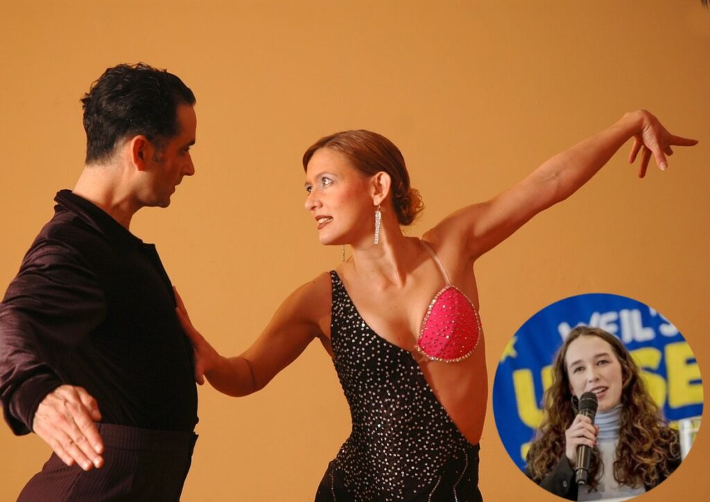 Tanzpaar und Lena Schilling