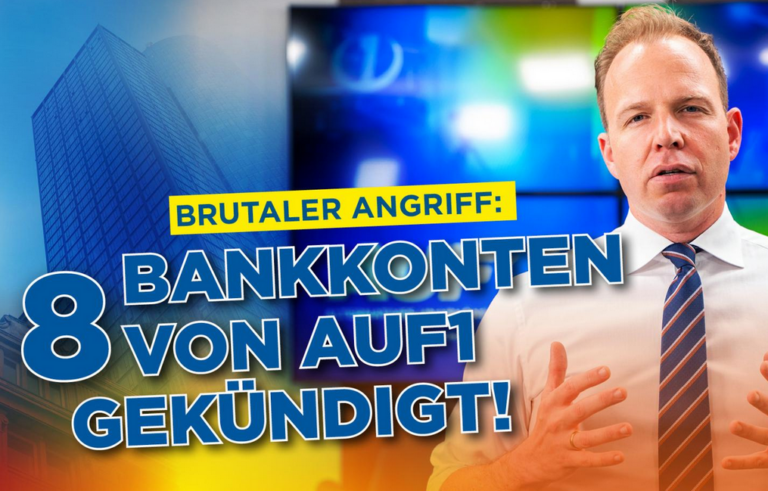 Banken kündigten Sender AUF1 die Konten — screenshot AUF1