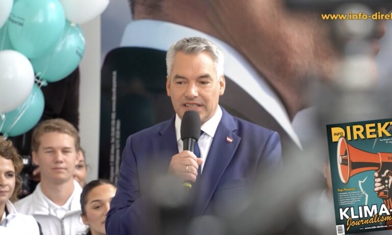 Karl Nehammer, Screenshot Info Direkt — Screenshot / Telegram, Info-Direkt