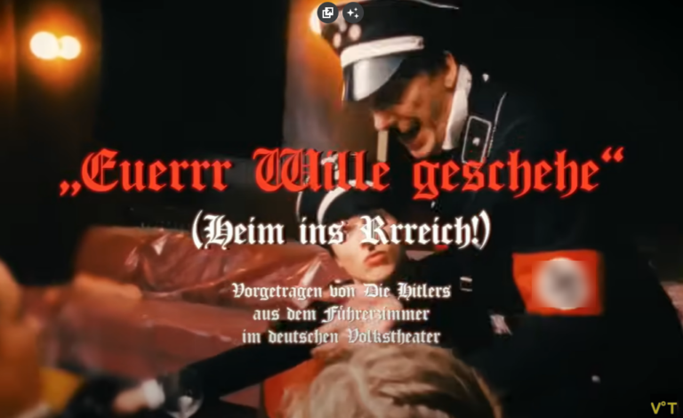 Linke Schmutzkübel-Orgien gegen FPÖ — Screenshot Youtube/Volkstheater