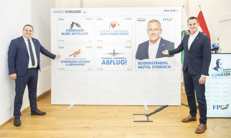 Freiheitliche präsentieren erste Plakat-Serie — FPÖ Steiermark
