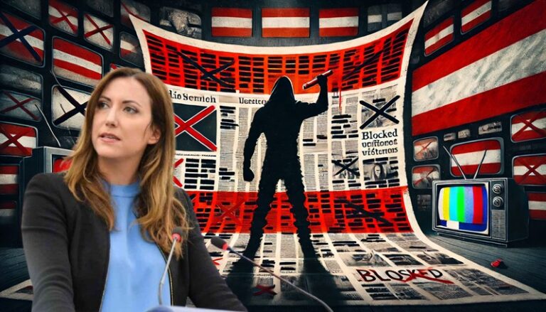 Petra Steger kritsiert Medien-Zensur in Österreich — KI-generiert bzw. Europäisches Parlament