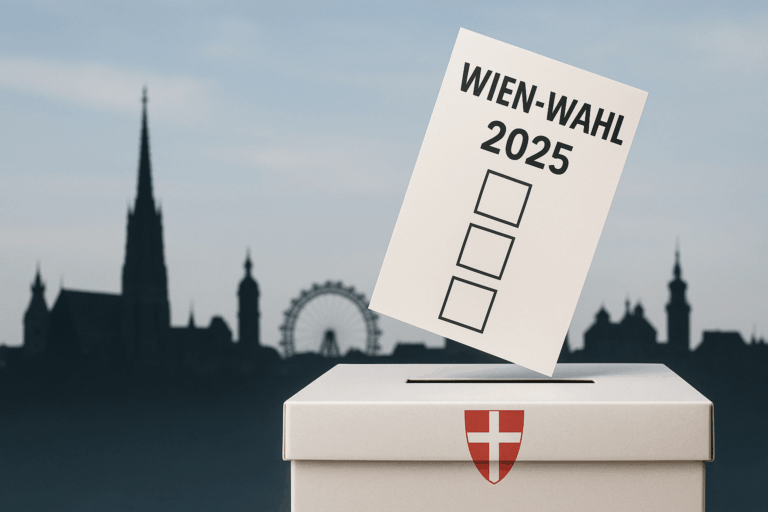 Trendprognose: SPÖ verliert mäßig, FPÖ verdreifacht sich, ÖVP fast halbiert — KI-Generiert