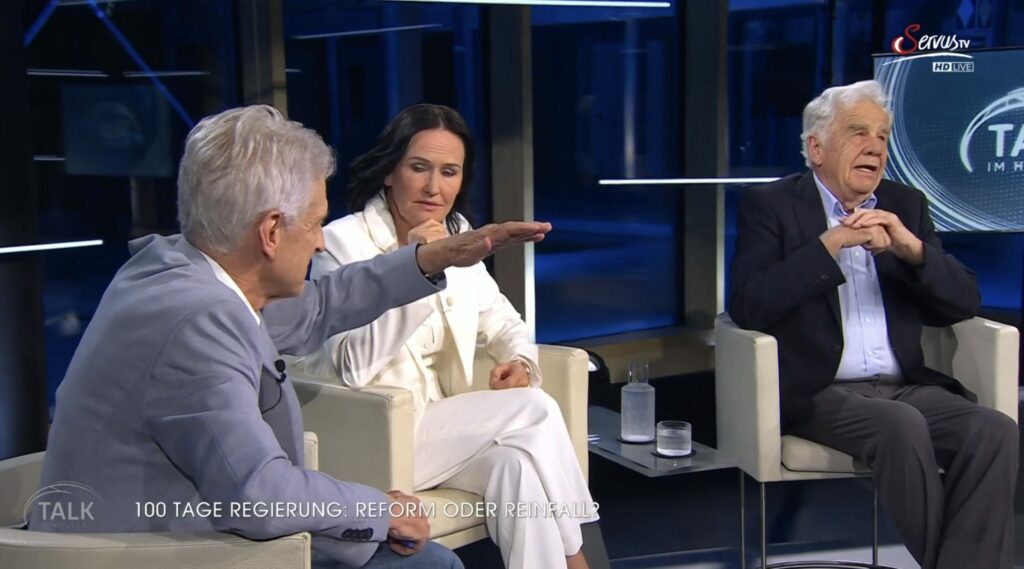 Josef Cap, Eva Glawischnig und Bernhard Görg
