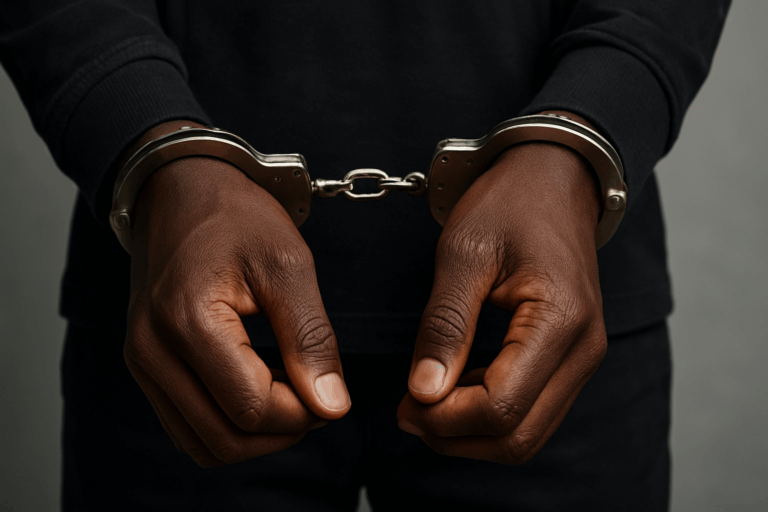 Nigerianischer Ladendieb verletzte drei Polizisten — KI-generiertes Bild: ChatGPT