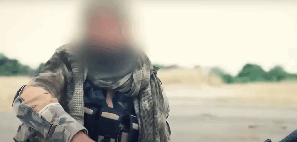 Screenshot eines arabisch stämmigen IS-Ausbildners in Afrika