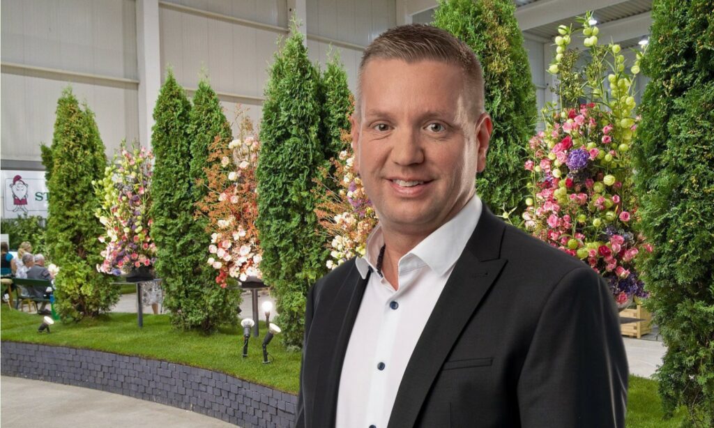 Jürgen Schneider und Gartenbaumesse