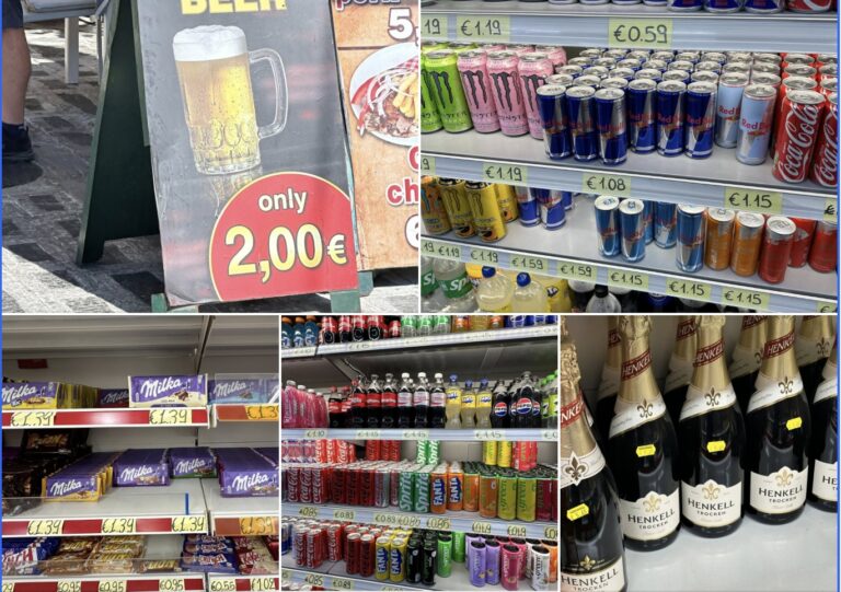 Supermarkt-Preise in Griechenland — Z.V.g.