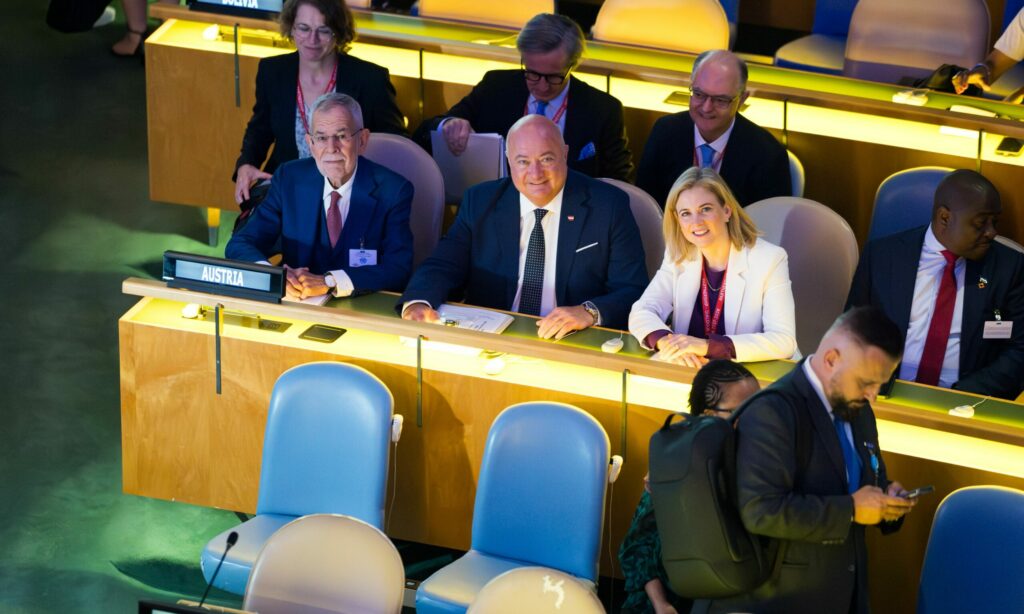 Bundeskanzler Stocker in New York