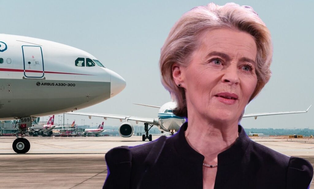 Von der Leyen und Flugzeug
