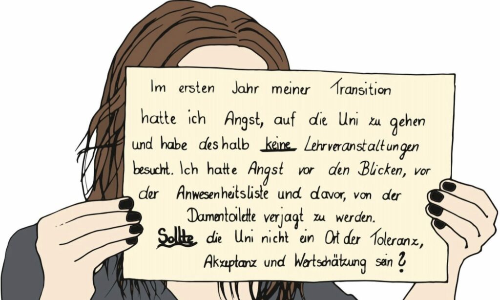 Comic aus Uni-Broschüre
