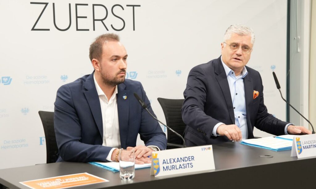 Landesparteisekretär Alexander Murlasits und Landesrat Martin Antauer