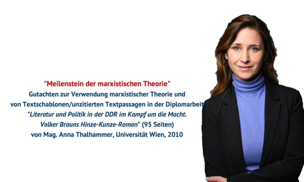 Anna Thalhammer und Gutachten Stefan Weber