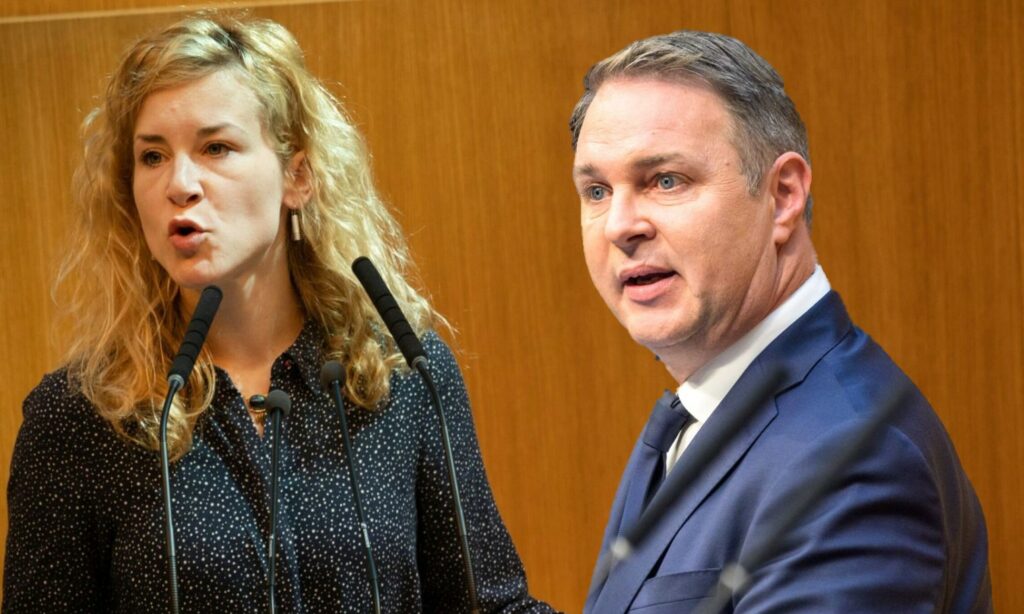 Eva-Maria Holzleitner und Andreas Babler