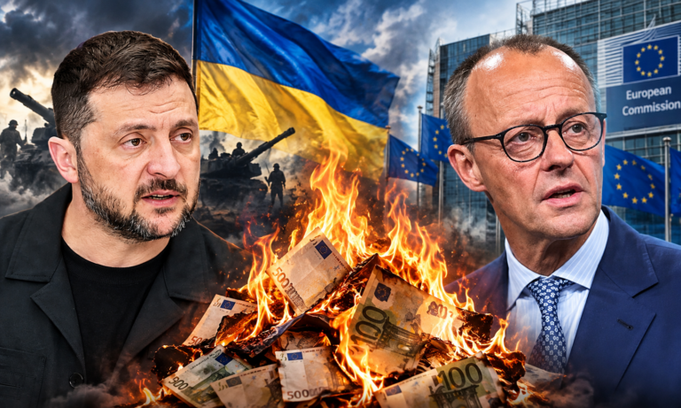 Lücke von 27 Milliarden Euro: Deutschland zahlt — Selenskyj: Dati Bendo / European Union, 2025 / EC - Audiovisual Service / wikimediacommons.org (CC BY 4.0) / Merz: European People's Party / wikimediacommons.org (CC BY 4.0)